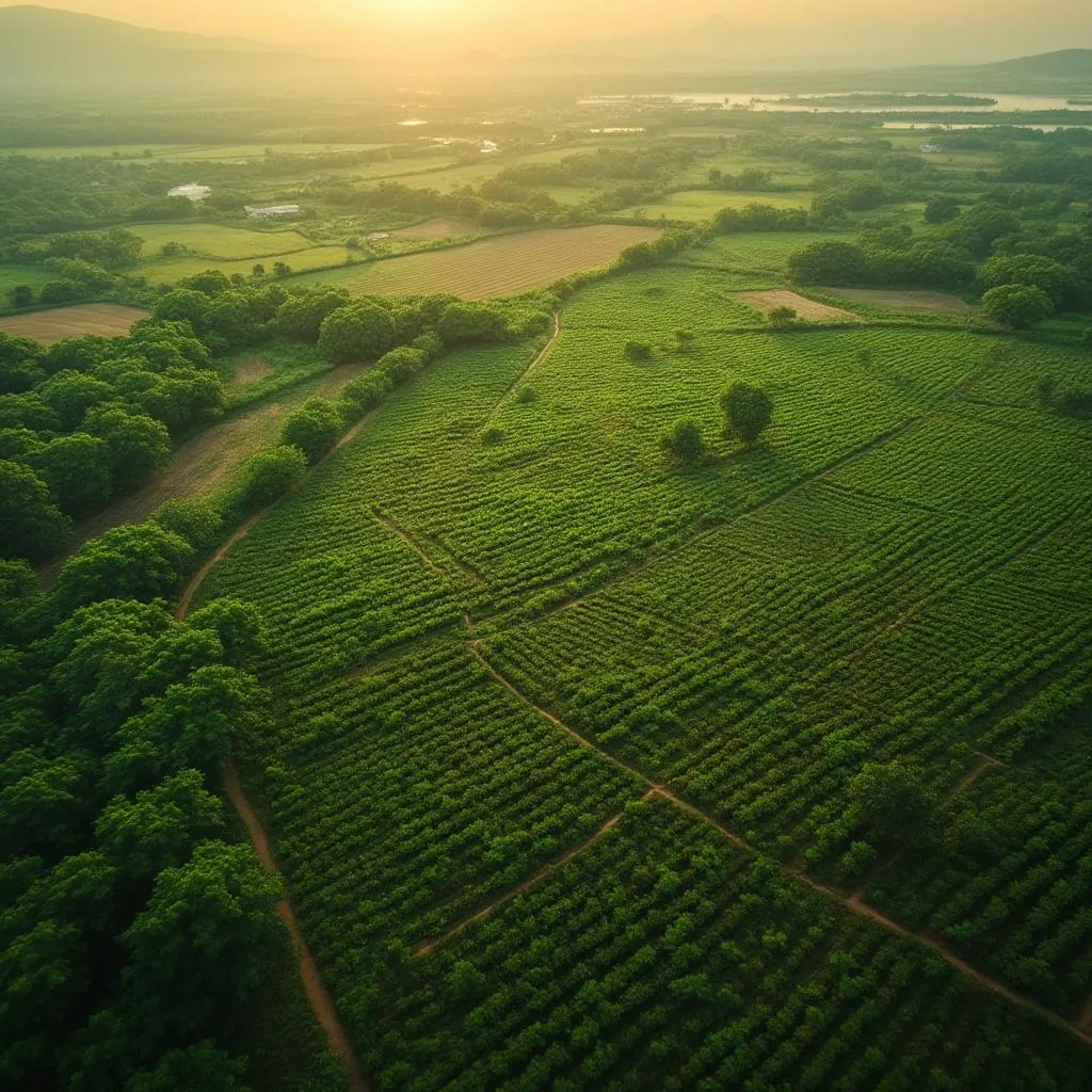Ilustração de painel sobre agronegócio