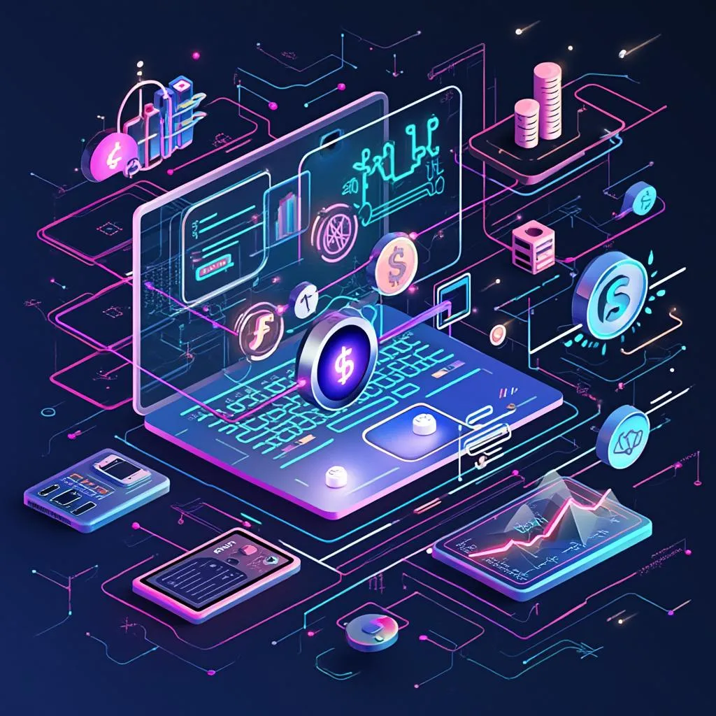 Ilustração de evento sobre Fintechs