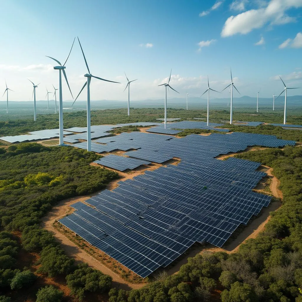 Parque de energia solar no Brasil